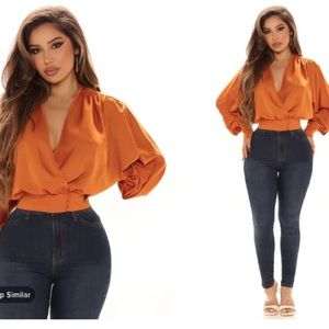 Fashion Nova Alyssa Surplice Top Ruse!